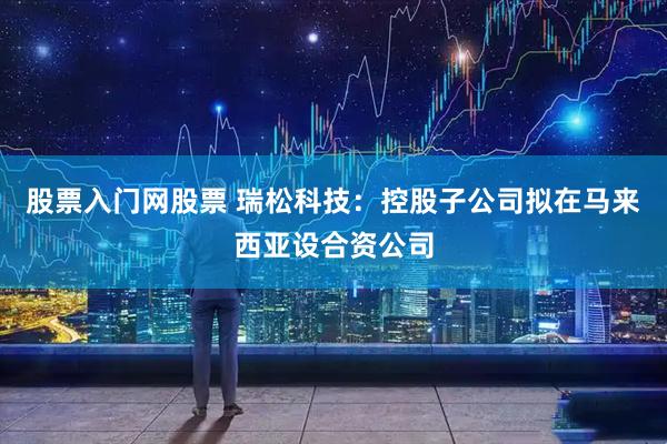 股票入门网股票 瑞松科技：控股子公司拟在马来西亚设合资公司
